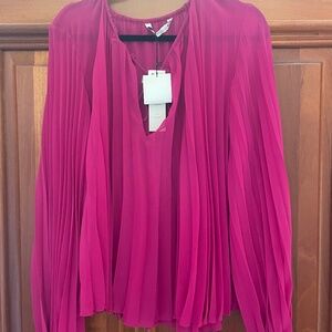 NWT Zara Pleated Blouse
